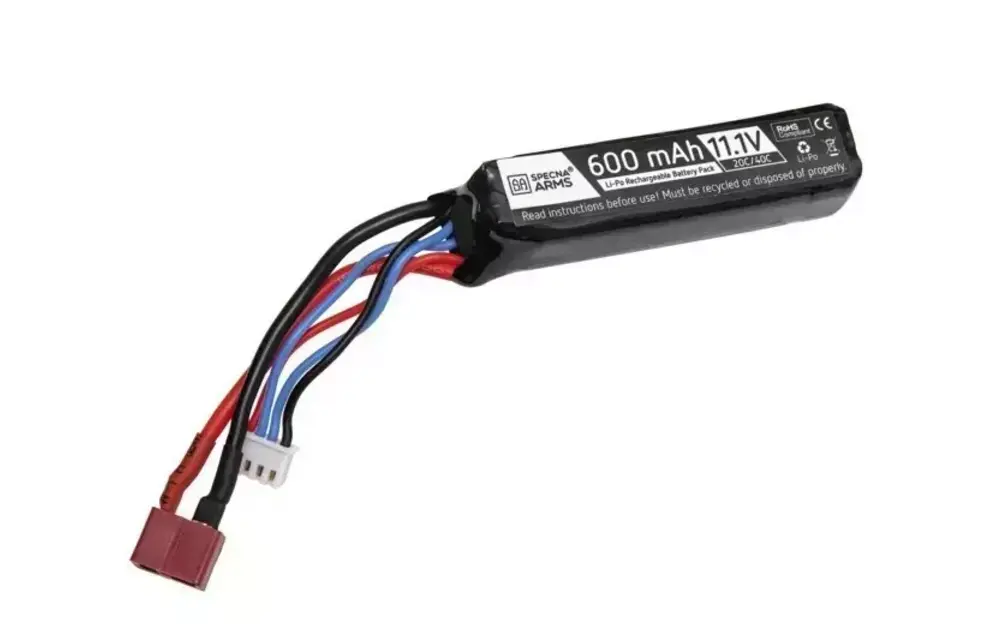 LiPo 11.1V 600mAh 20/40C PDW Stick Type (Deans)