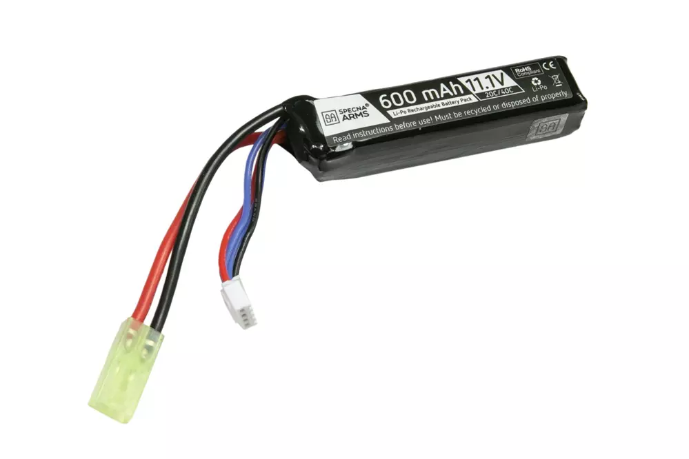 LiPo 11.1V 600mAh 20/40C PDW Stick Type (Tamiya)