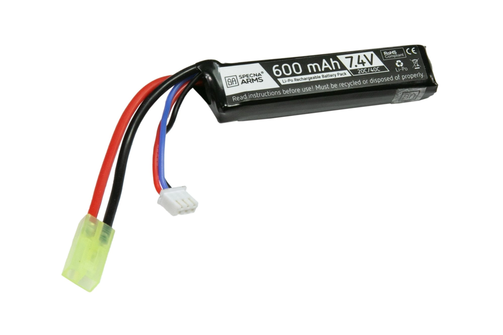 LiPo 7.4V 600mAh 20/40C PDW Stick Type (Tamiya)