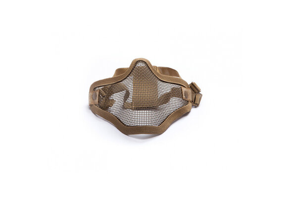 Metal Mesh Face Mask (Tan)