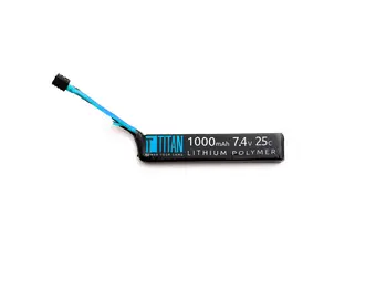 7.4V 1000mAh 25C LiPo Battery (Stick - Deans)
