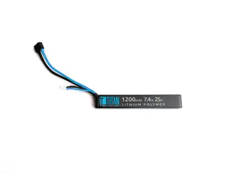 7.4V 1200mAh 25C LiPo Battery (Stick - Deans)