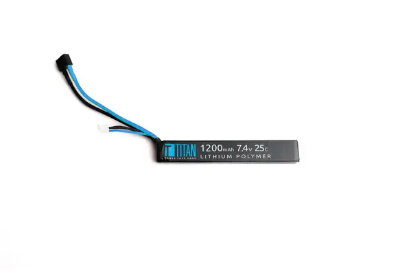7.4V 1200mAh 25C LiPo Battery (Stick - Deans)