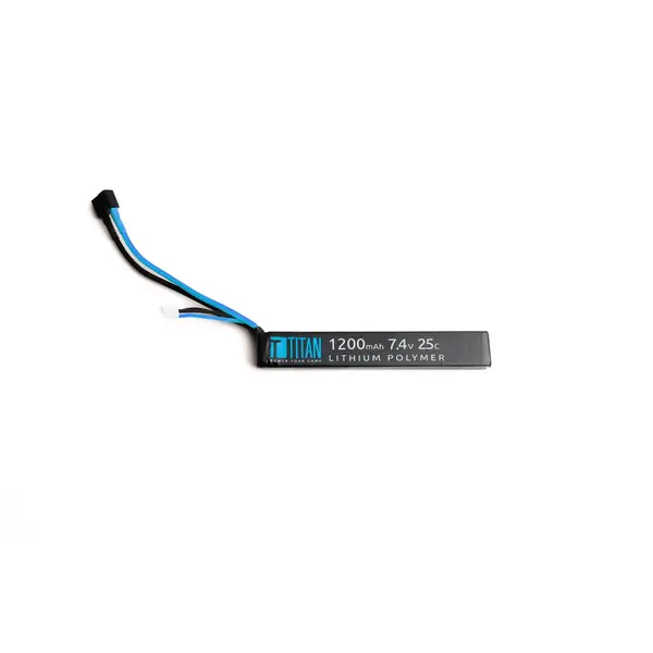 7.4V 1200mAh 25C LiPo Battery (Stick - Deans)