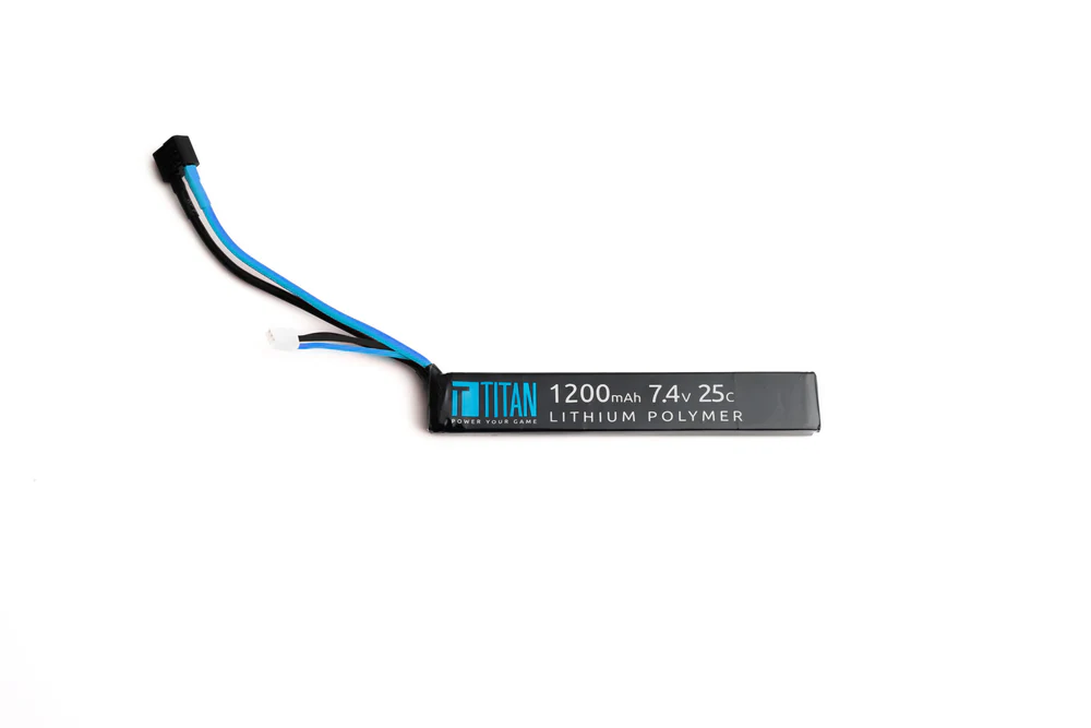 7.4V 1200mAh 25C LiPo Battery (Stick - Deans)