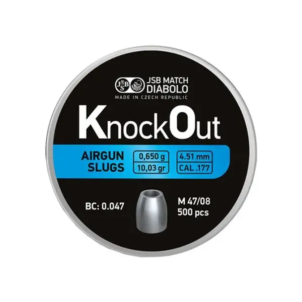 Airgun Slugs Knock Out 4.5mm .177 (10.03 grain)