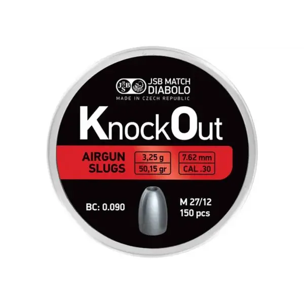 Airgun Slugs Knock Out 7.62mm .30 (50.15 grain)