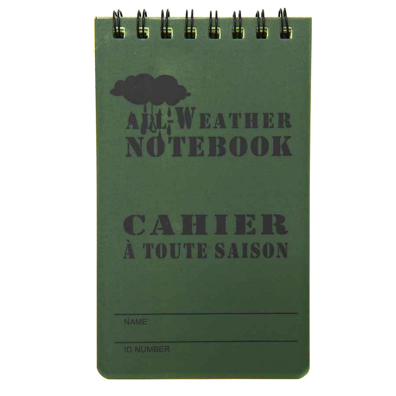 Waterproof Notebook (Small) (Olive)