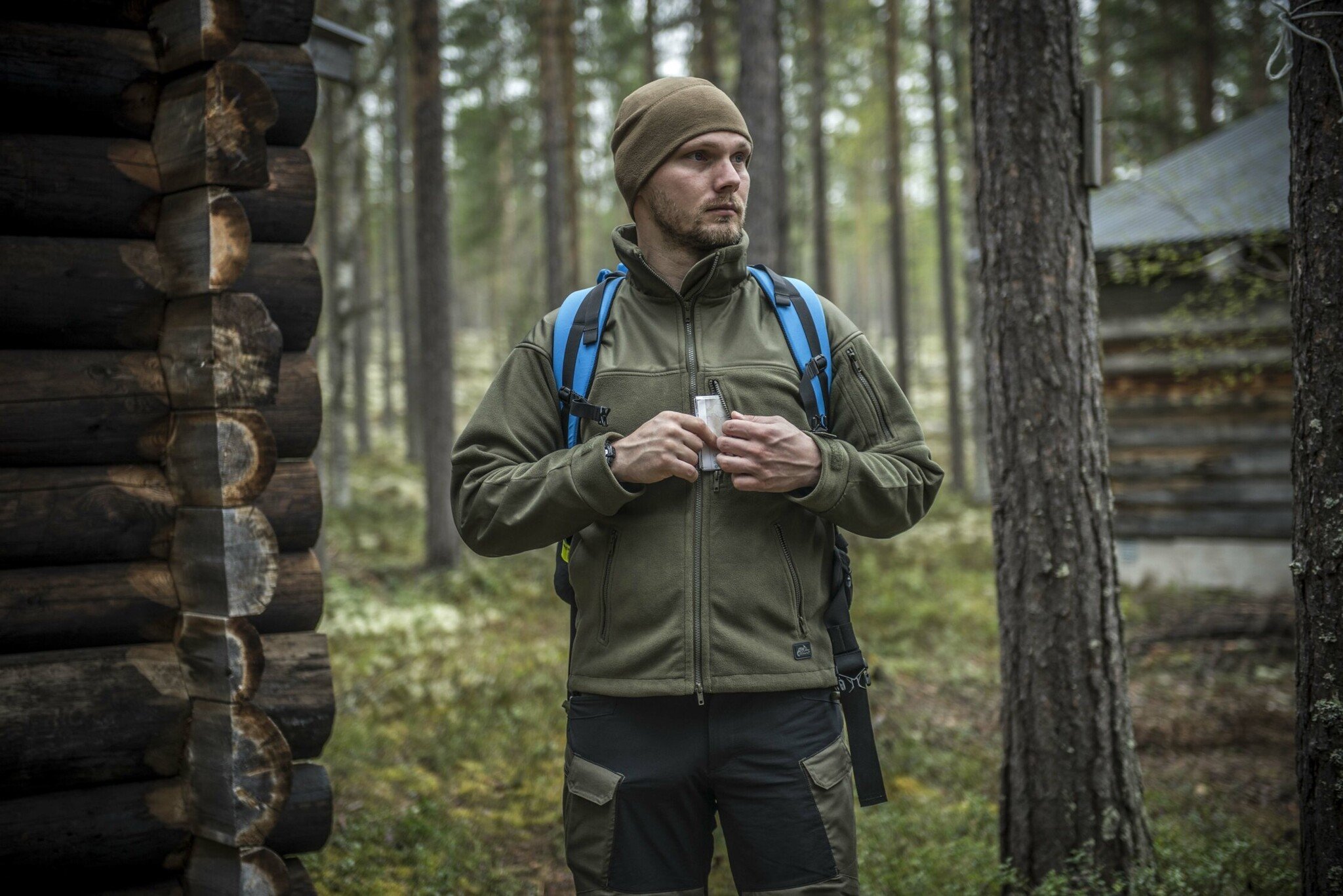 Classic Army Fleece Jacket (Black)