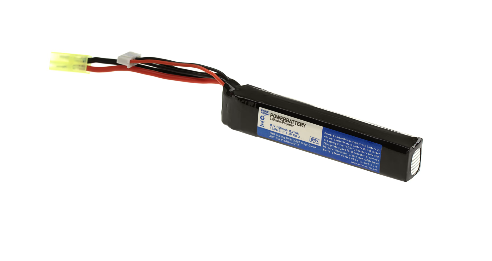 LiPo 11.1V 1100mAh 20C Stock Tube Type (Tamiya)