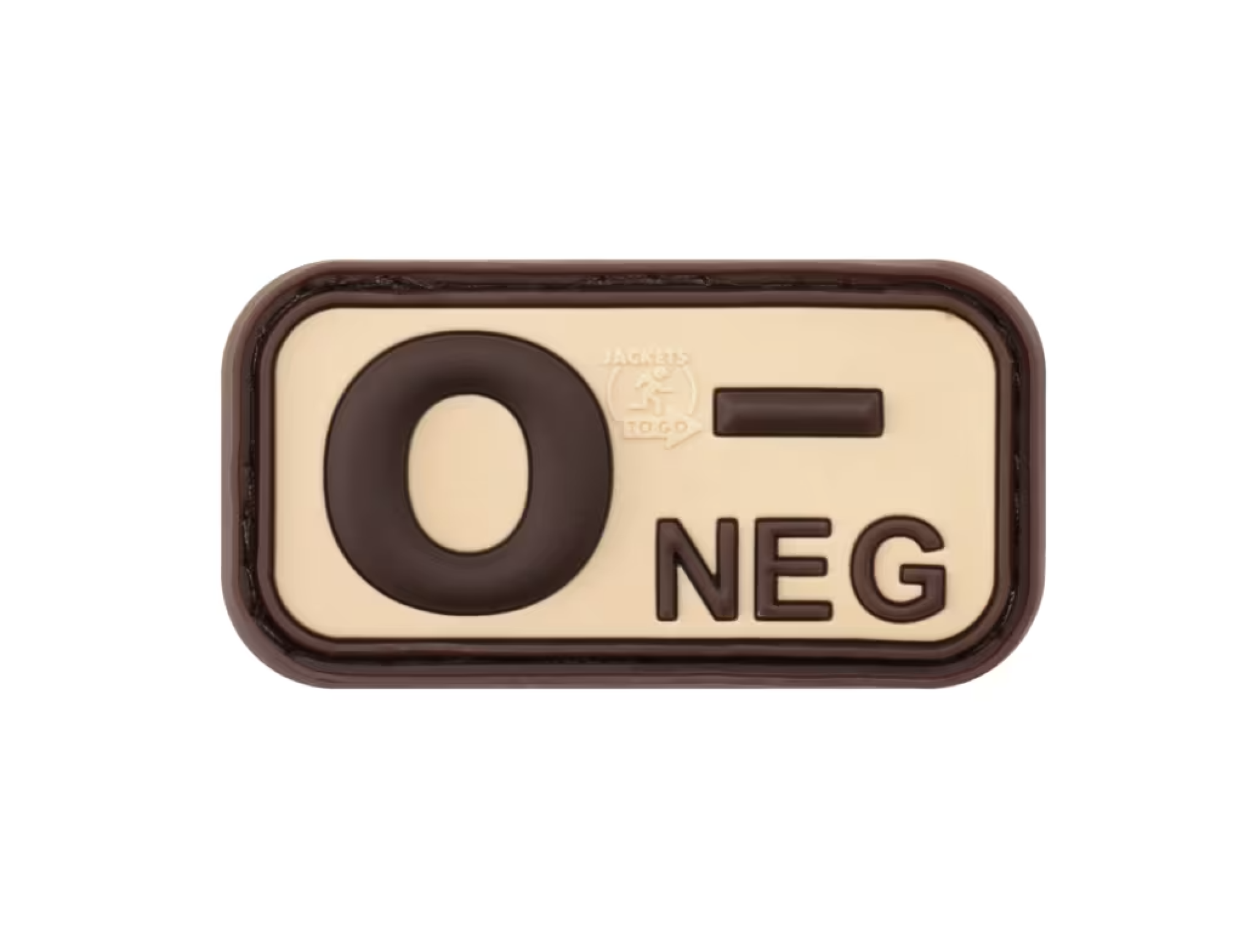 Bloodtype Rubber Patch O NEG (Desert)