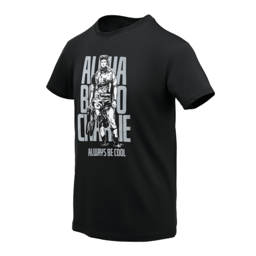 T-Shirt ABC Alfa Bravo Charlie (Black)