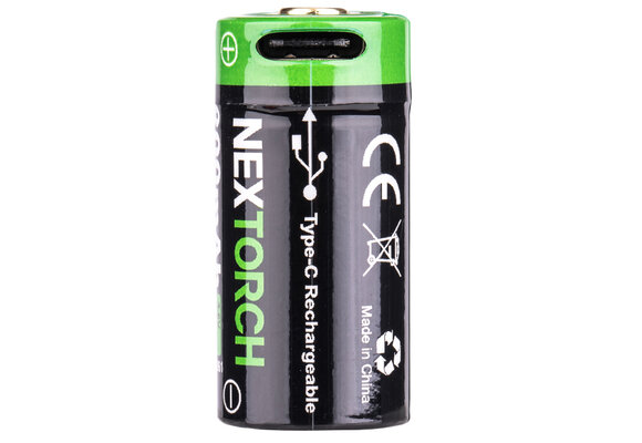 16340 Li-Ion USB Battery