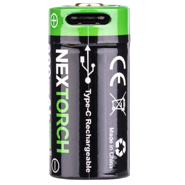 16340 Li-Ion USB Battery