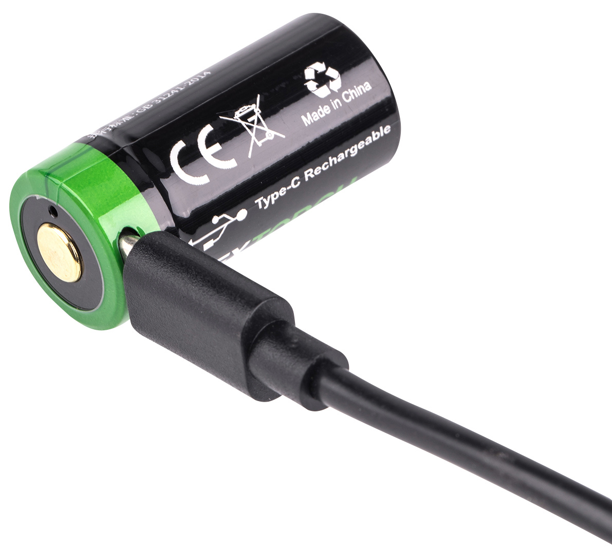 16340 Li-Ion USB Battery