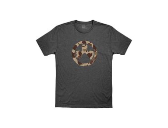 Raider Icon Camo Logo T-Shirt (Charcoal)