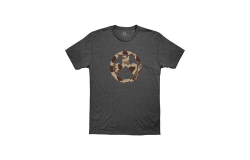 Raider Icon Camo Logo T-Shirt (Charcoal)