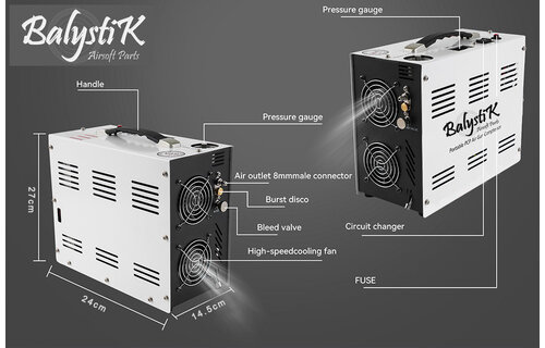 PCP / HPA Compressor 300bar 4500PSI Oilless
