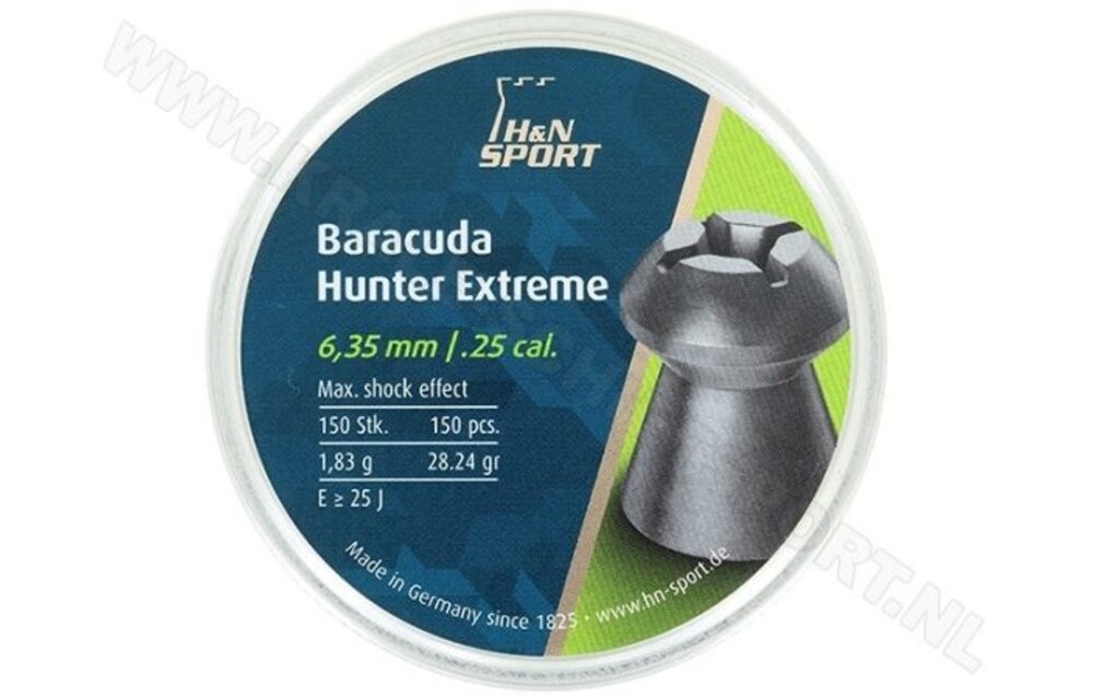 Baracuda Hunter Extreme 6.35mm Pellets 150pcs (1,83g)