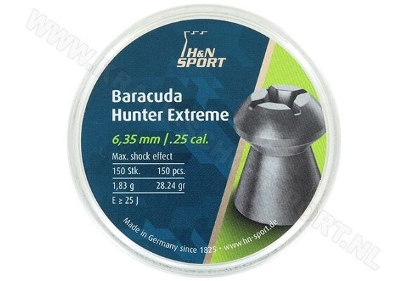 Baracuda Hunter Extreme 6.35mm Pellets 150pcs (1,83g)