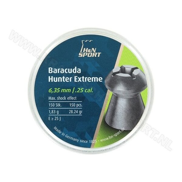 Baracuda Hunter Extreme 6.35mm Pellets 150pcs (1,83g)