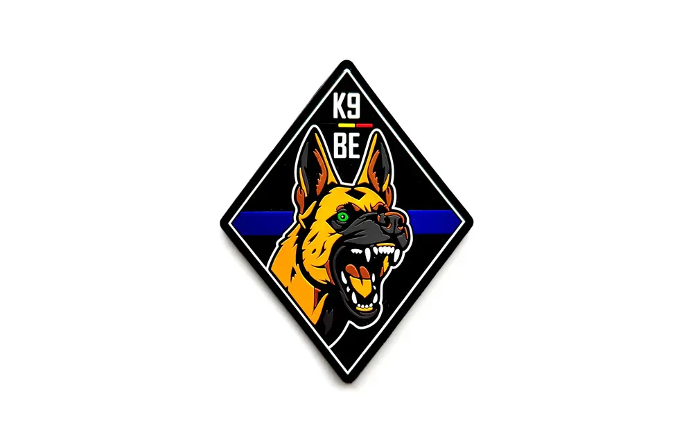K9 Belgium Patch (Thin Blue Line)