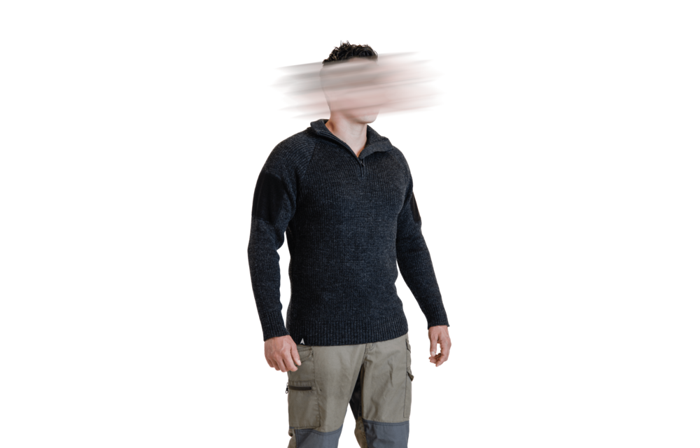 Finnmark Half Zip Sweater (Dark Grey)