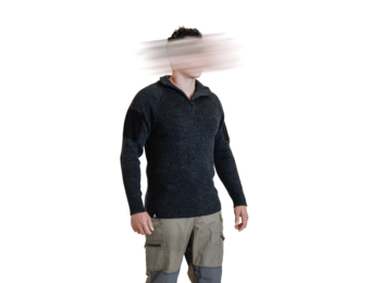 Finnmark Half Zip Sweater (Dark Grey)