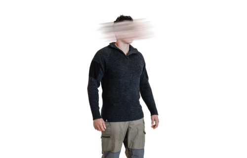 Finnmark Half Zip Sweater (Dark Grey)
