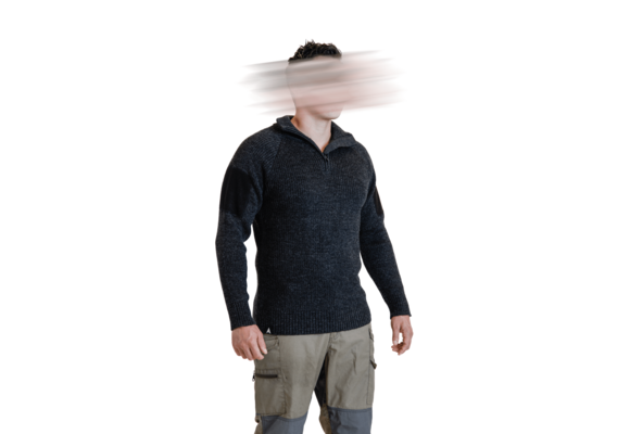 Finnmark Half Zip Sweater (Dark Grey)