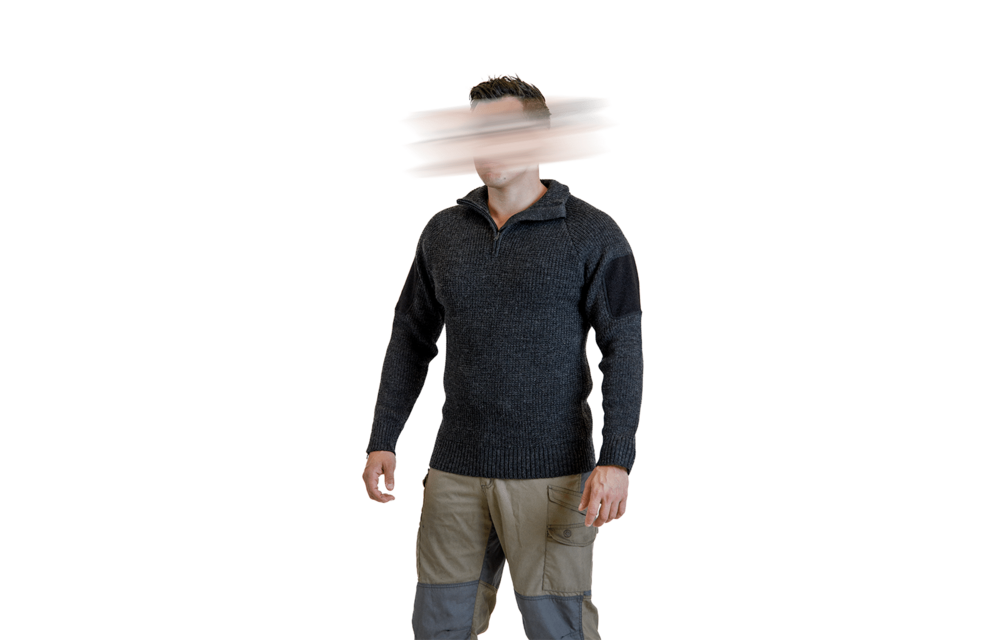 Finnmark Half Zip Sweater (Dark Grey)