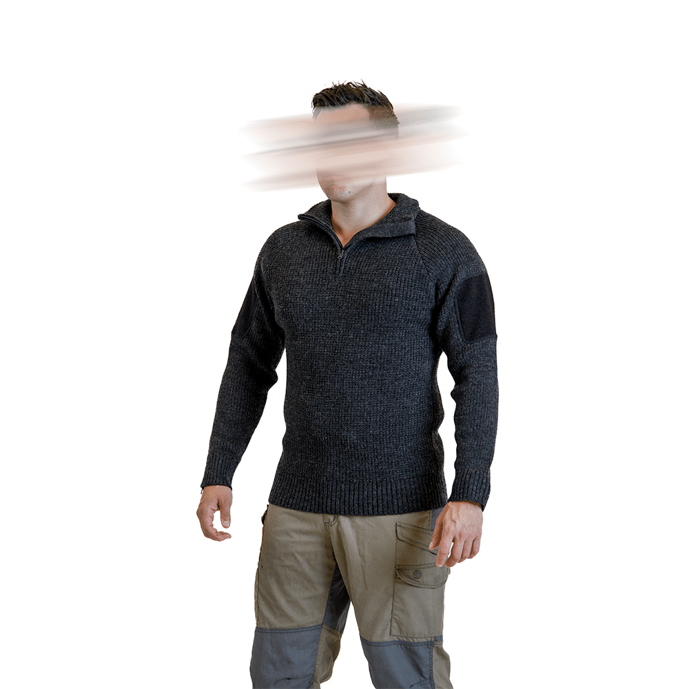 Finnmark Half Zip Sweater (Dark Grey)