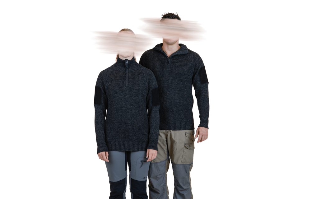 Finnmark Half Zip Sweater (Dark Grey)