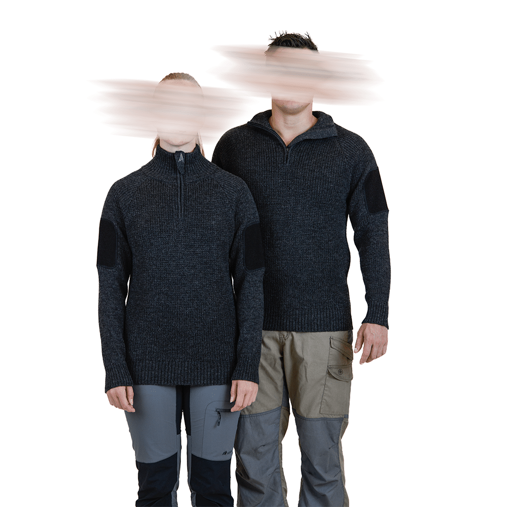 Finnmark Half Zip Sweater (Dark Grey)