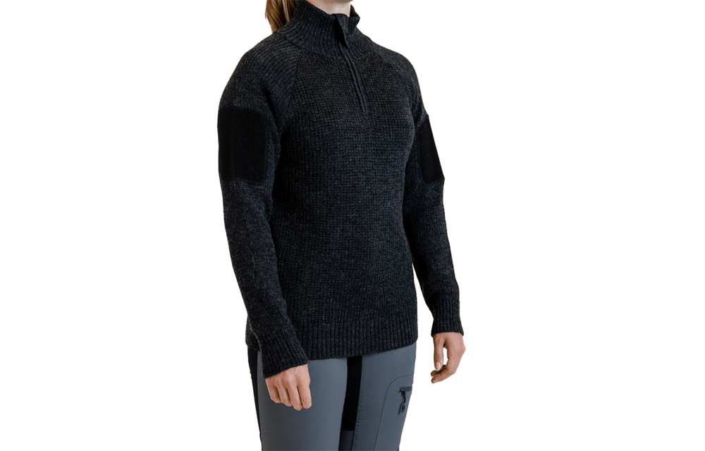 Finnmark Half Zip Sweater (Dark Grey)