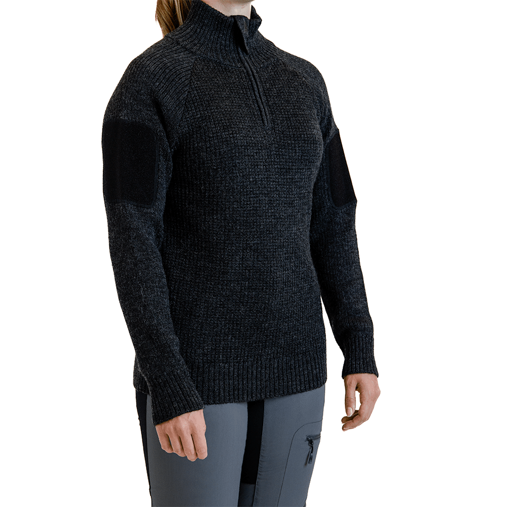 Finnmark Half Zip Sweater (Dark Grey)