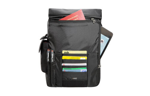 Check In XL RFID Block Shoulder Bag (Black)