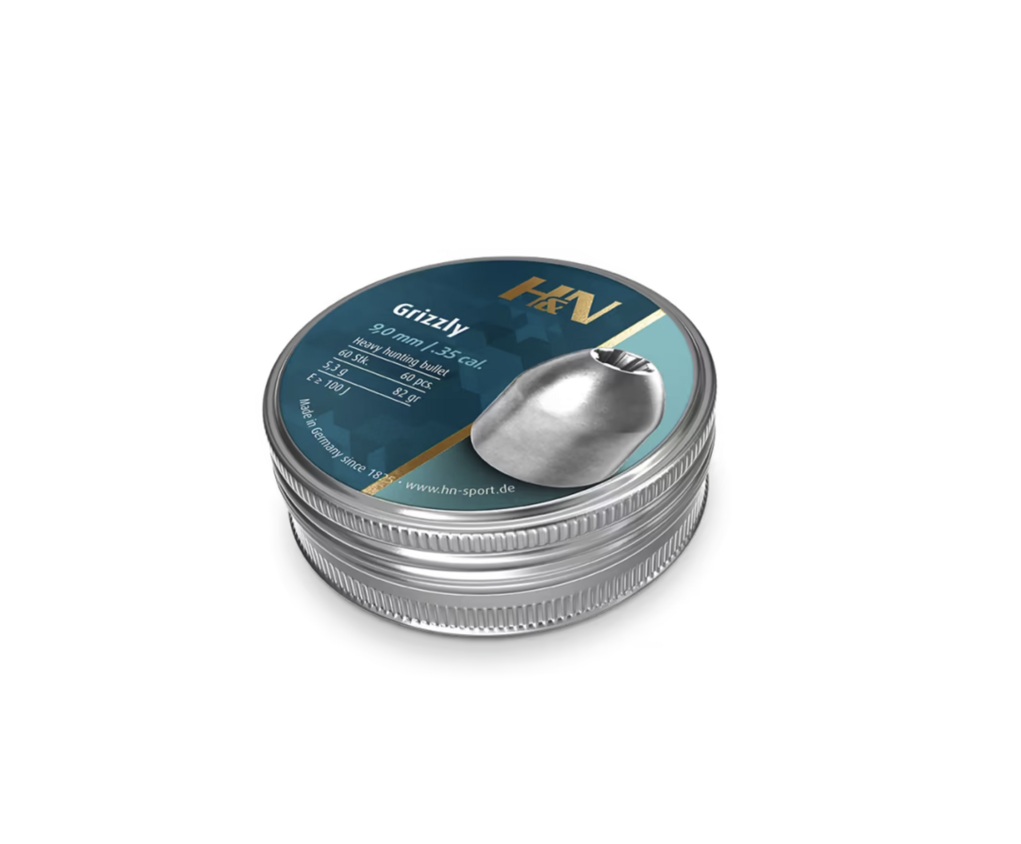 Grizzly 9mm .35 Pellets 60pcs