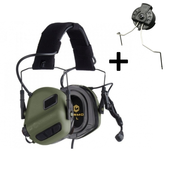 M32H Plus Headset + Helmet Mount (Foliage Green)