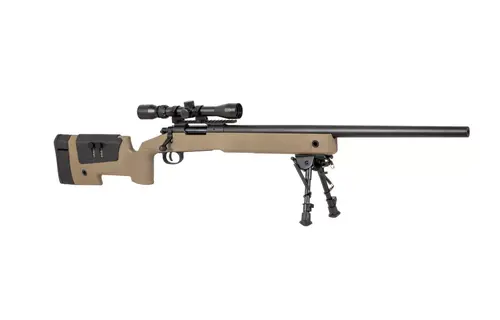SA-S02 Sniper CORE + Scope & Bipod (Tan)