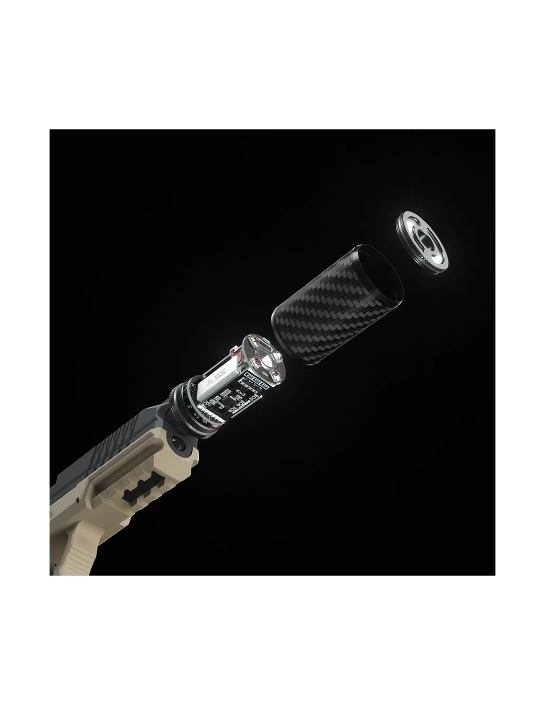 Carbon Fiber Case for Flare Tracer (Black)