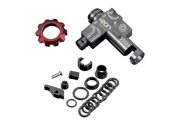 EON CNC Hop-Up Chamber (Titanium / Red)