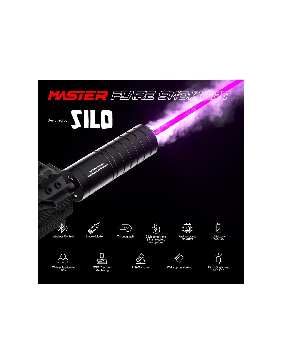 Tracer Unit MASTER x SILO FLARE Smoky Bluetooth