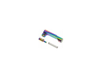 Match Grade Stainless Steel Mag Release Hi-Capa (Rainbow)