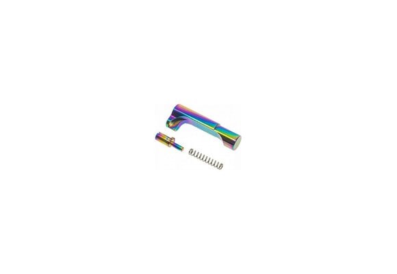 Match Grade Stainless Steel Mag Release Hi-Capa (Rainbow)