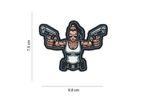 Gun Girl PVC Patch (Color)
