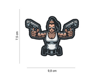 Gun Girl PVC Patch (Color)