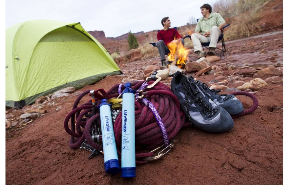 Peak Series Personal Water Filter Straw (Dark Gray)