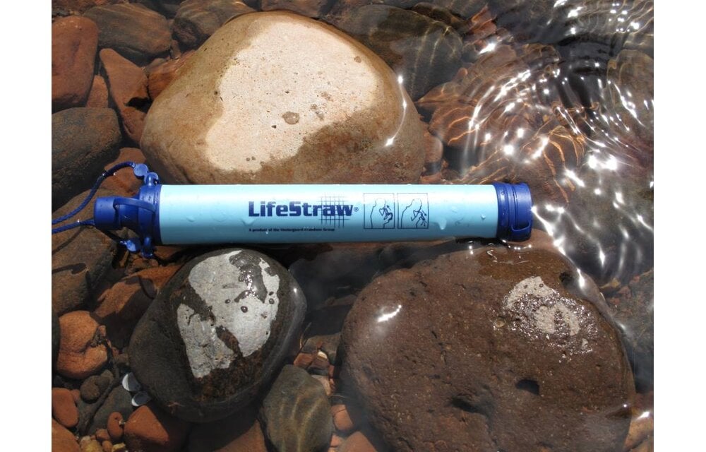 Peak Series Personal Water Filter Straw (Dark Gray)