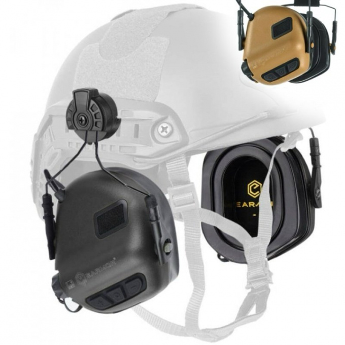 M31 Plus Electronic Hearing Protection (Helmet Mount) (Coyote Brown)